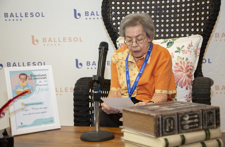 Ballesol y Compass Group celebran el día de la poesía con un menú especial en su iniciativa ‘Alimentamos las emociones’