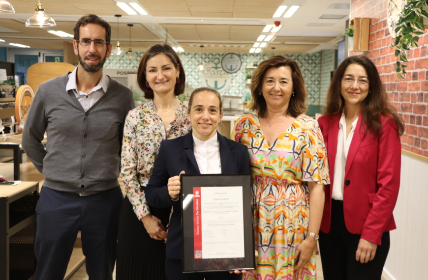 Lilly, primera empresa en obtener la certificación de Compass Group para acreditar la sostenibilidad de los comedores en los que opera 
